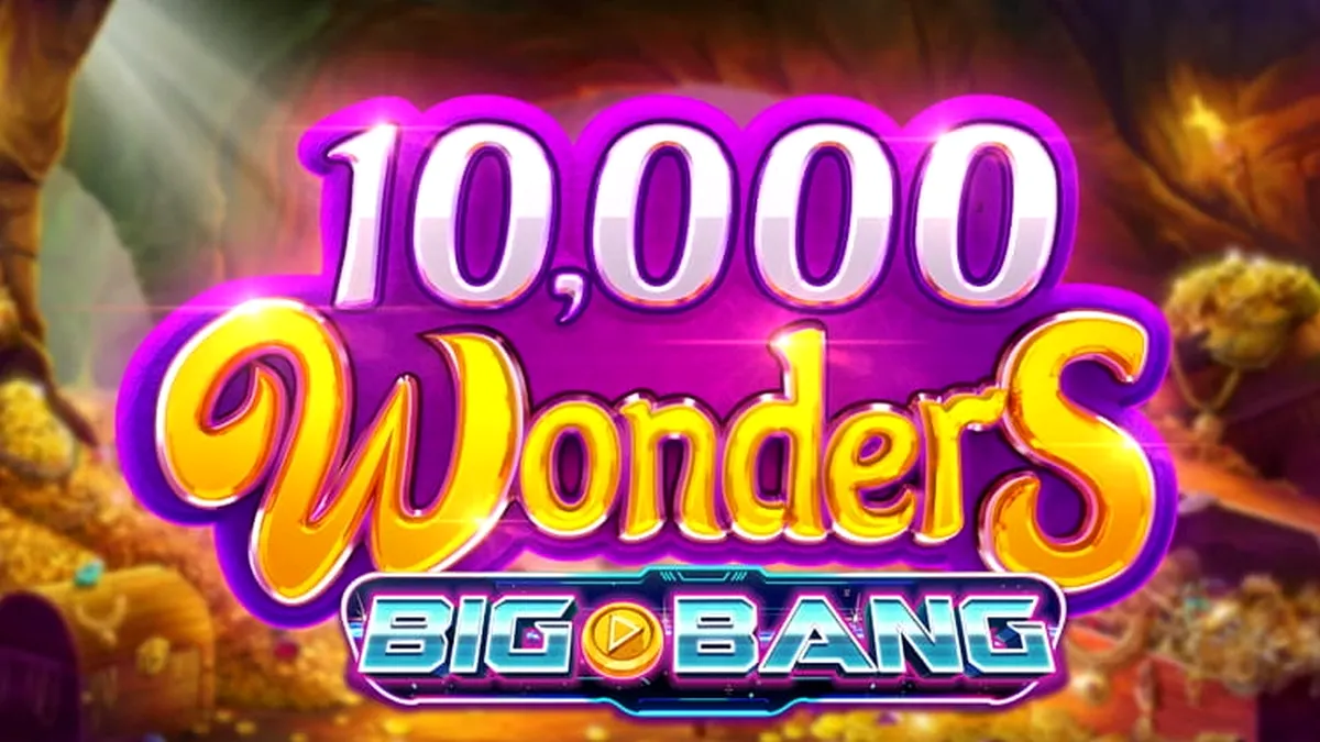 Interface do slot 10,000 Wonders Big Bang em um dispositivo móvel